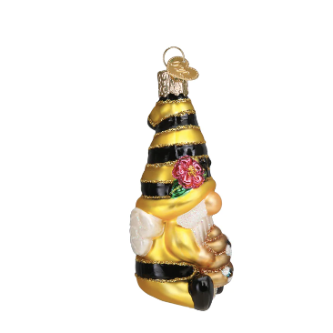 Bee Happy Gnome Ornament
