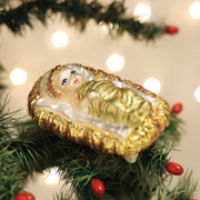 Baby Jesus In Manger Ornament