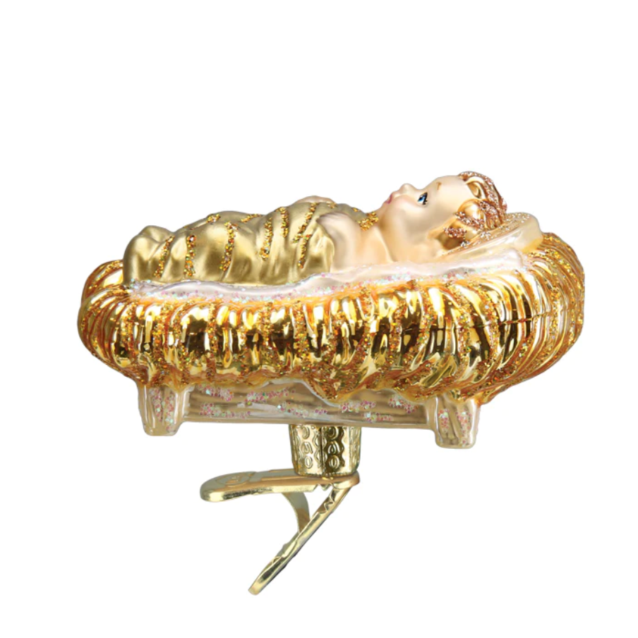 Baby Jesus In Manger Ornament
