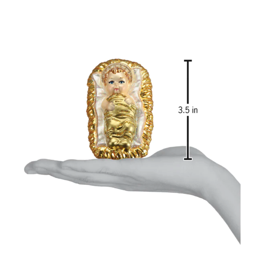Baby Jesus In Manger Ornament
