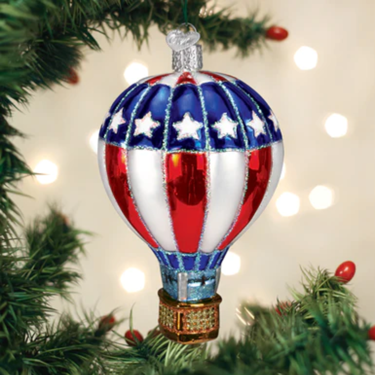 Patriotic Hot Air Balloon Ornament