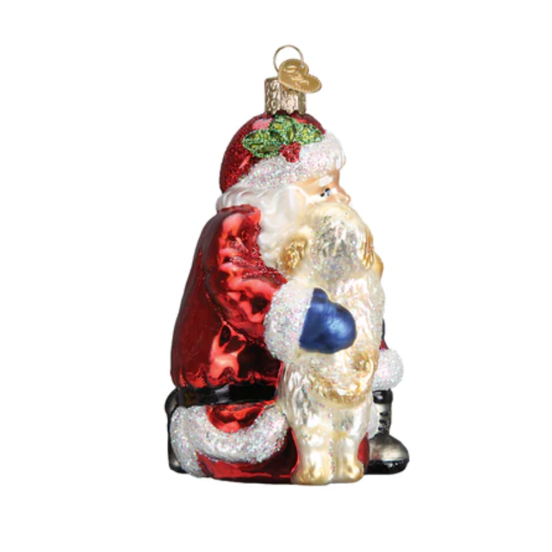 Santa's Puppy Love Ornament