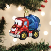 Cheerful Cement Truck Ornament