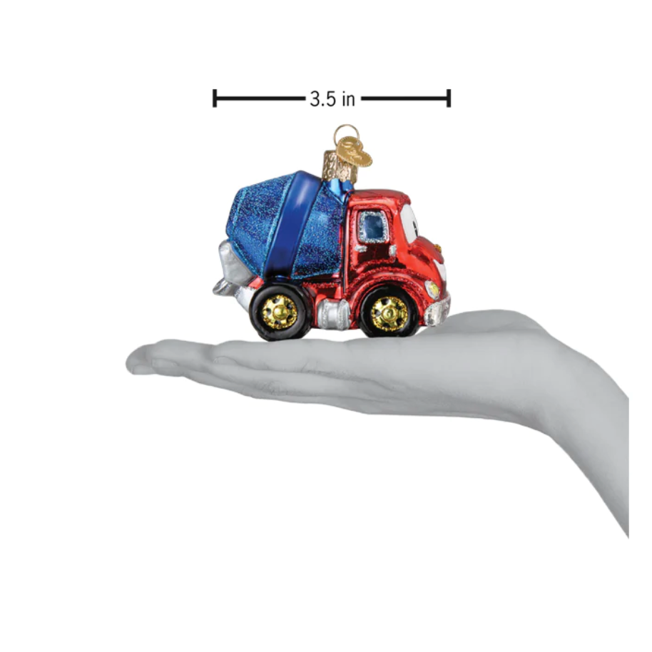 Cheerful Cement Truck Ornament