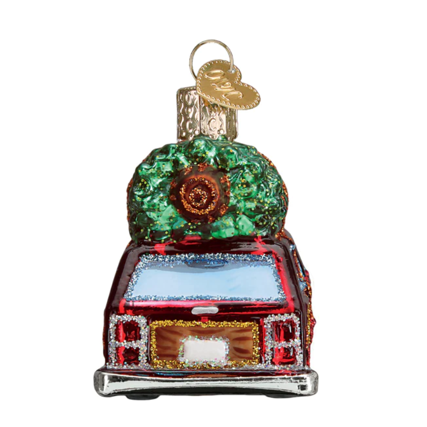 Station Wagon With Tree Ornament
