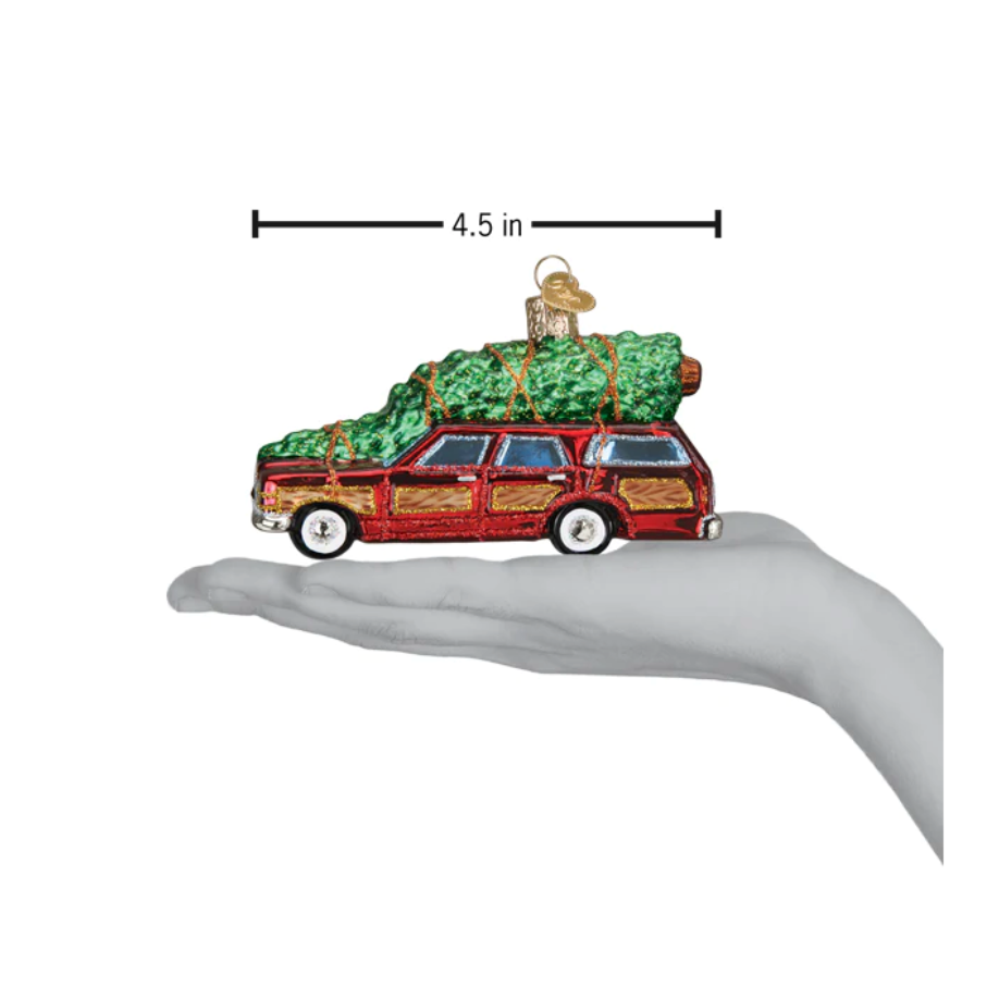 Station Wagon With Tree Ornament