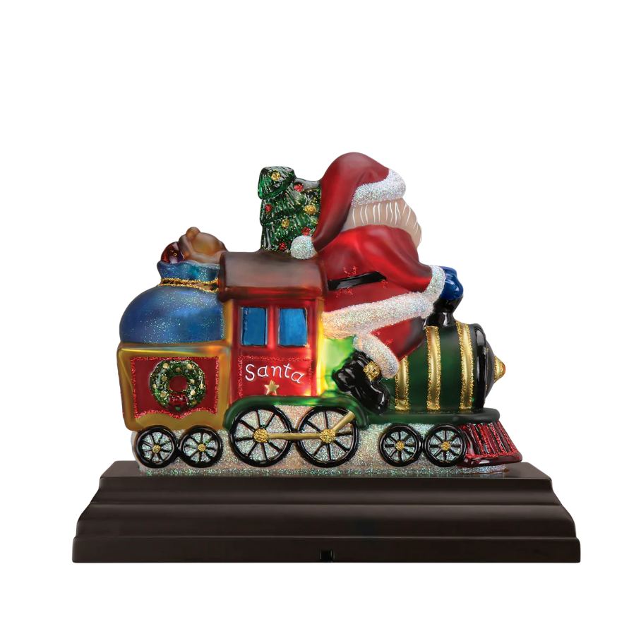Santa On Locomotive Night Light