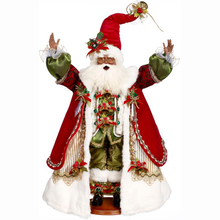 African American Holly & Ivy Santa 24.5"