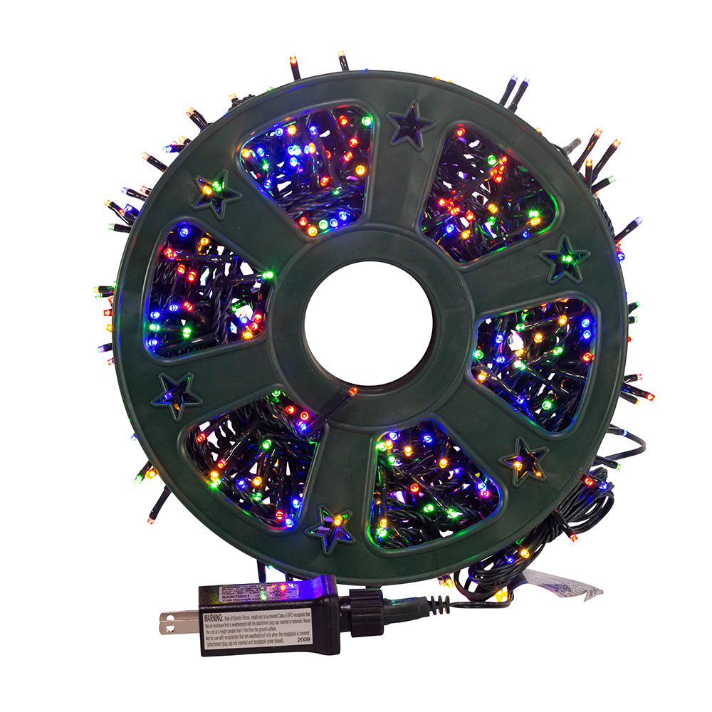 Multi-Color LED Rice Light Set 600 Light 49' Length