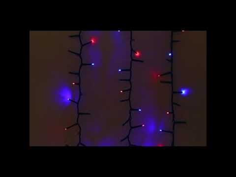 Multi-Color LED Rice Light Set 600 Light 49' Length