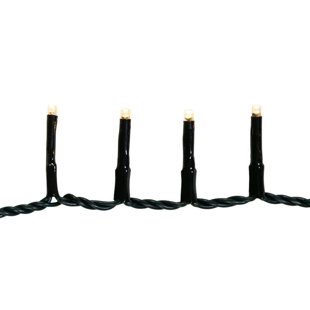 Warm White LED Rice Light Set 600 Light 49' Length
