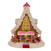 Lit Candyland Gingerbread House LED Décor 11.5"