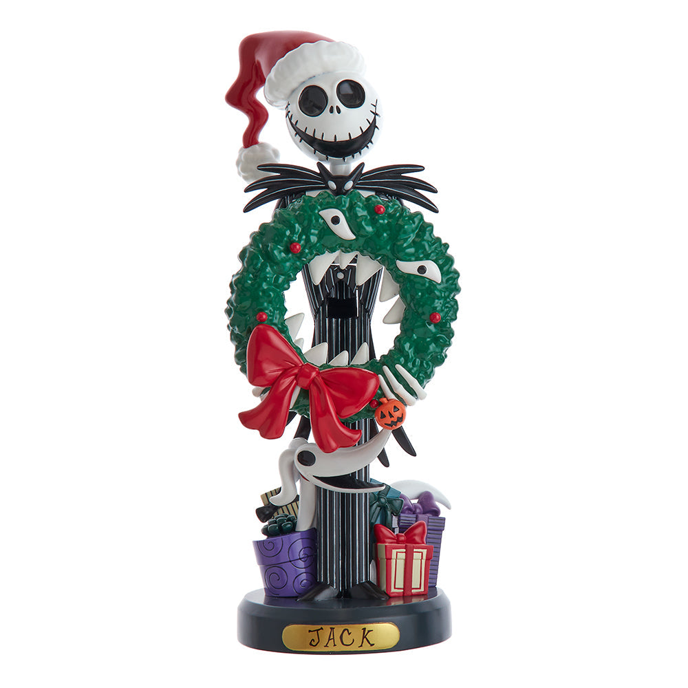 Nightmare Before Christmas Jack Skellington Wreath Nutcracker 10"