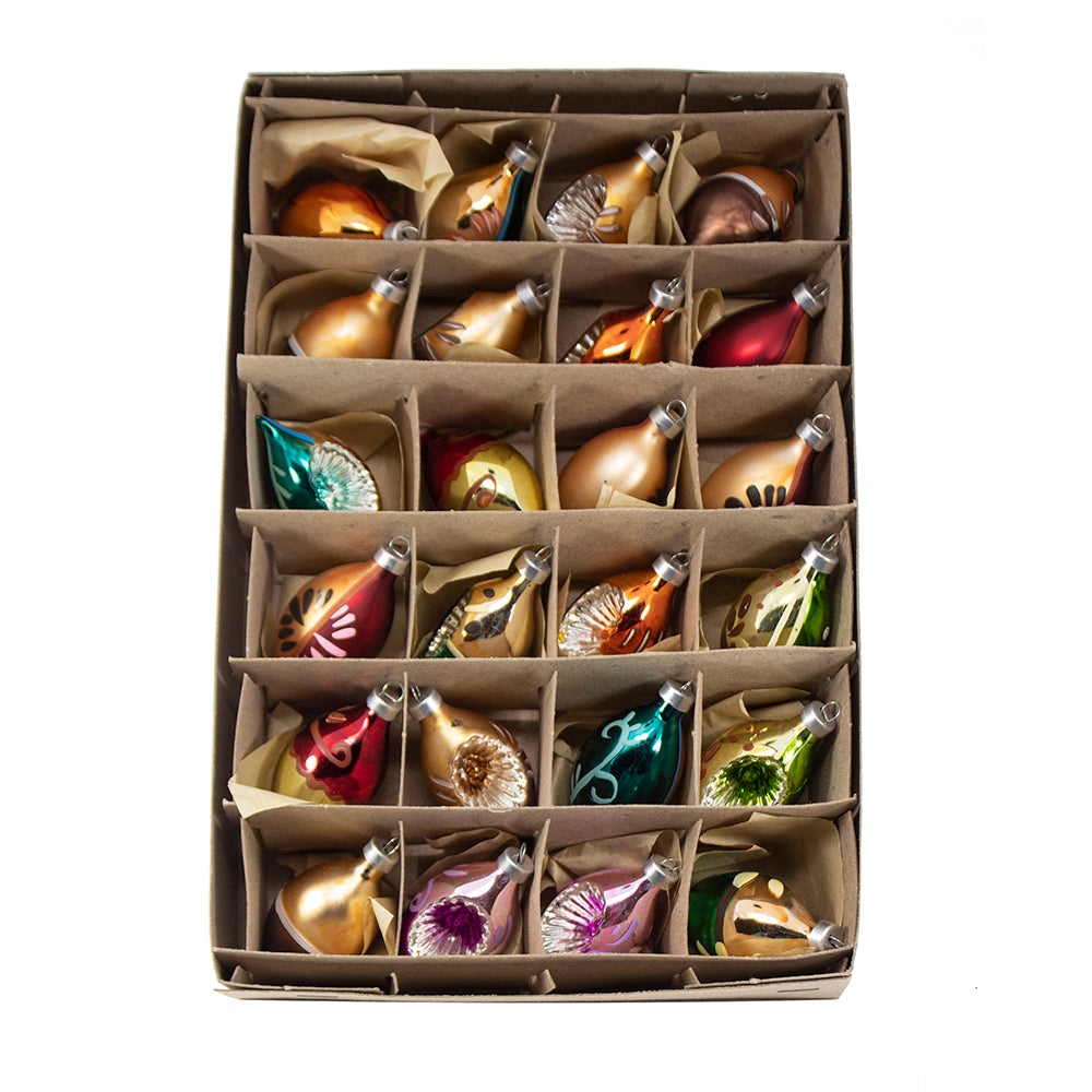 Early Years Oval Glass Ornaments 30mm Set of 24