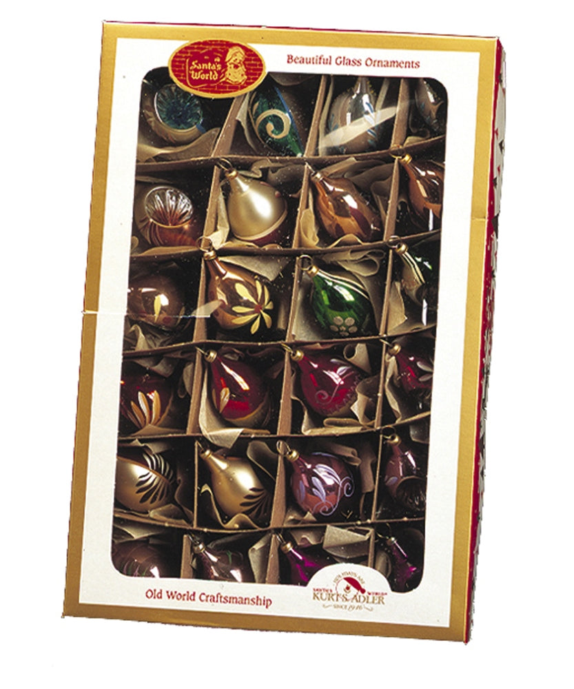 Early Years Oval Glass Ornaments 30mm Set of 24