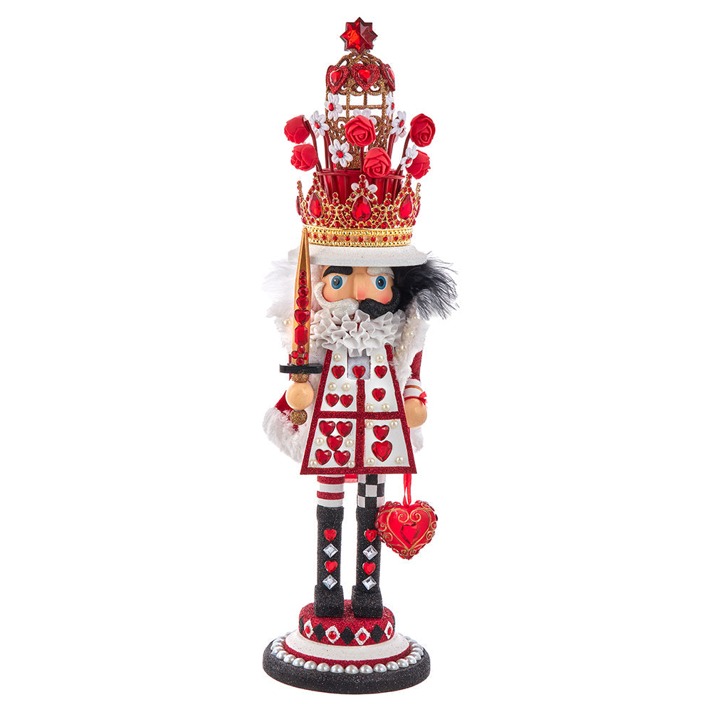 Hollywood King of Hearts Nutcracker 18"