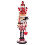 Hollywood King of Hearts Nutcracker 18"