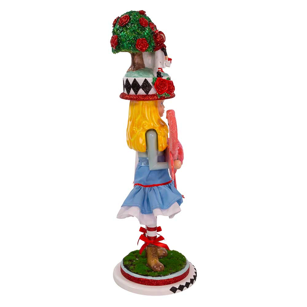 Hollywood Alice with Flamingo Nutcracker 19"