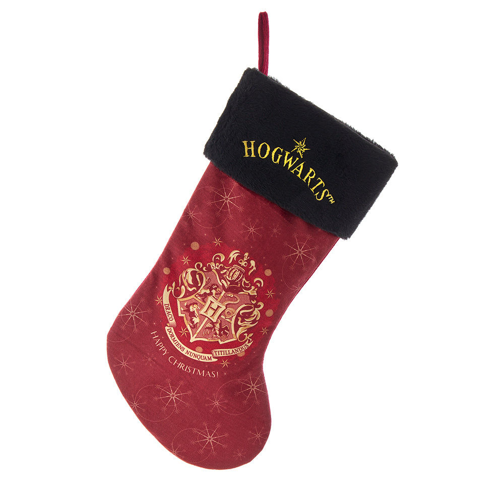 Harry Potter Hogwarts Seal Printed Stocking 19"
