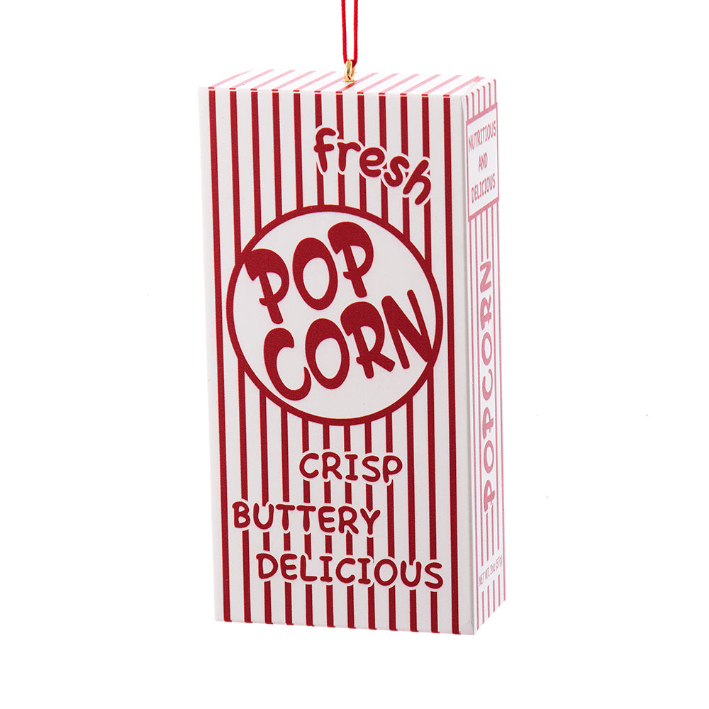 Cinema Pop Corn Box Plastic Ornament 4"