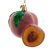 Noble Gems Peach Glass Ornament 3.25"