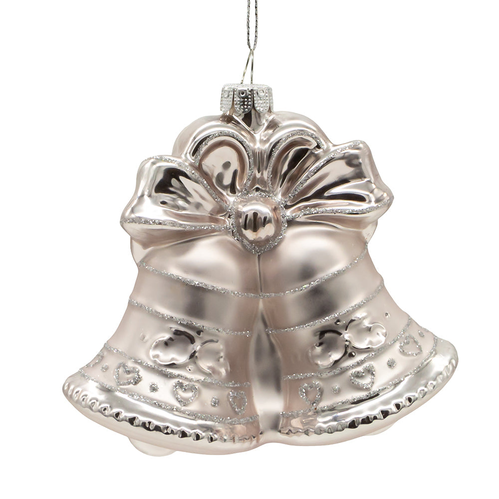 Noble Gems 10th Anniversary Bells Glass Ornament 4.5"