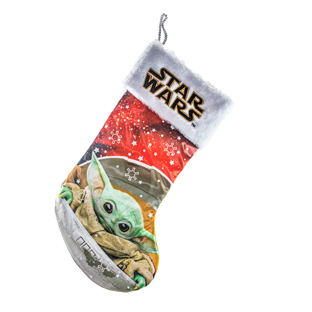 Star Wars Grogu Baby Yoda Stocking with Cuff 19"