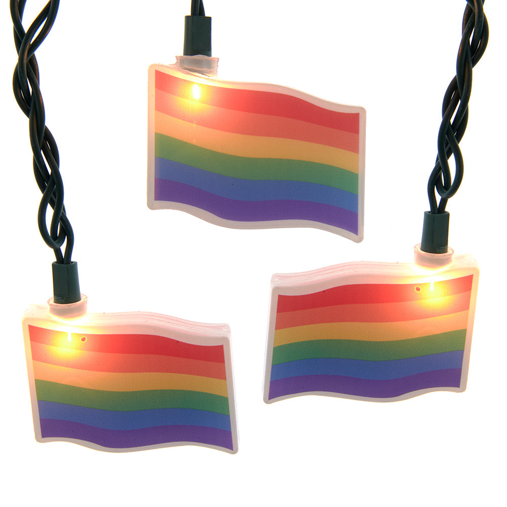 Rainbow Flag 10 Light Set