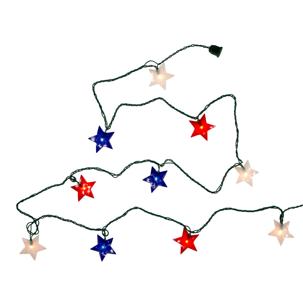 Patriotic Stars 10 Light Set
