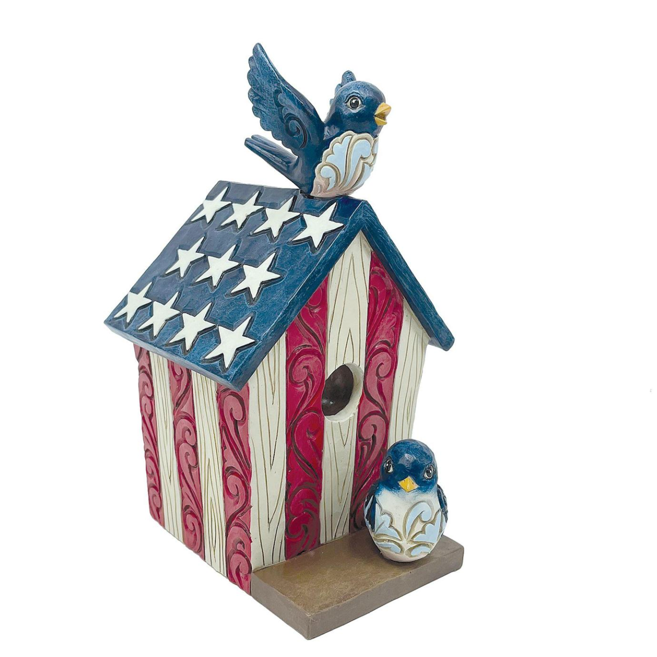 Star Spangled Songbirds Patriotic Birdhouse