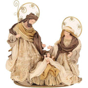 Natural Tone Halo Holy Family 15''