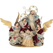 Ruby Red Nativity Scene 19 x 15.5"