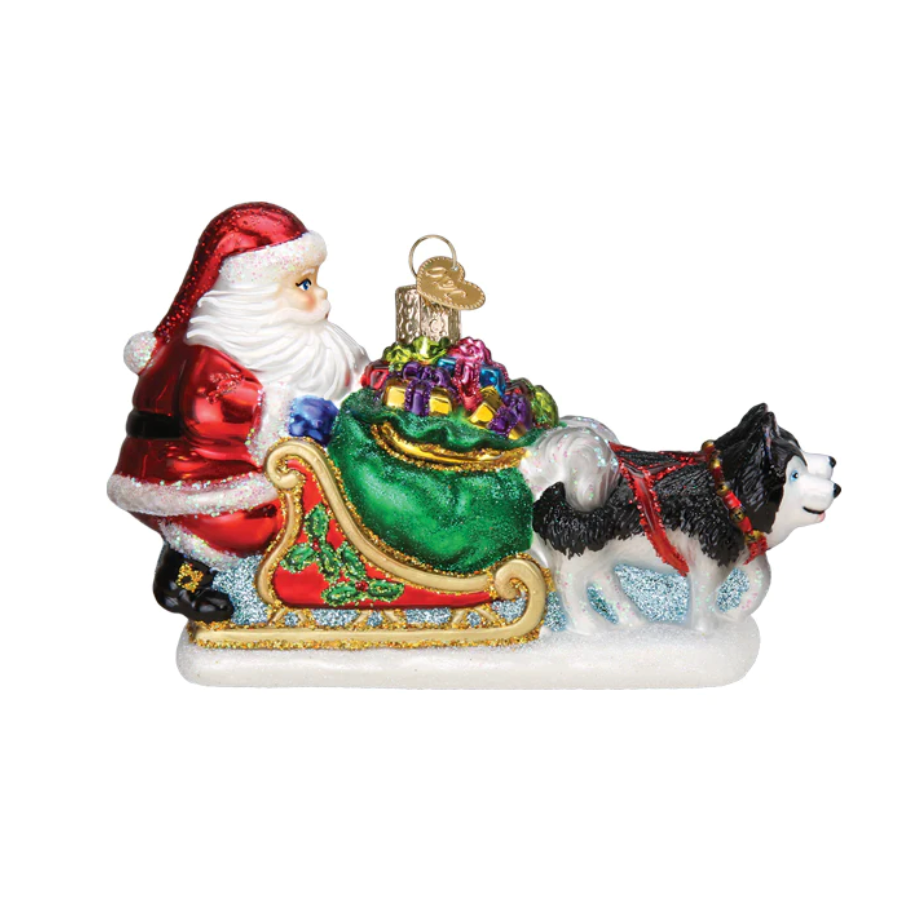 Santa's Dog Sled Ornament