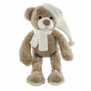 Teddy Bear with Scarf & Sleeping Cap