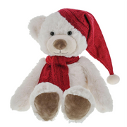 White Teddy with Red Hat