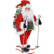Lighted Ski Santa