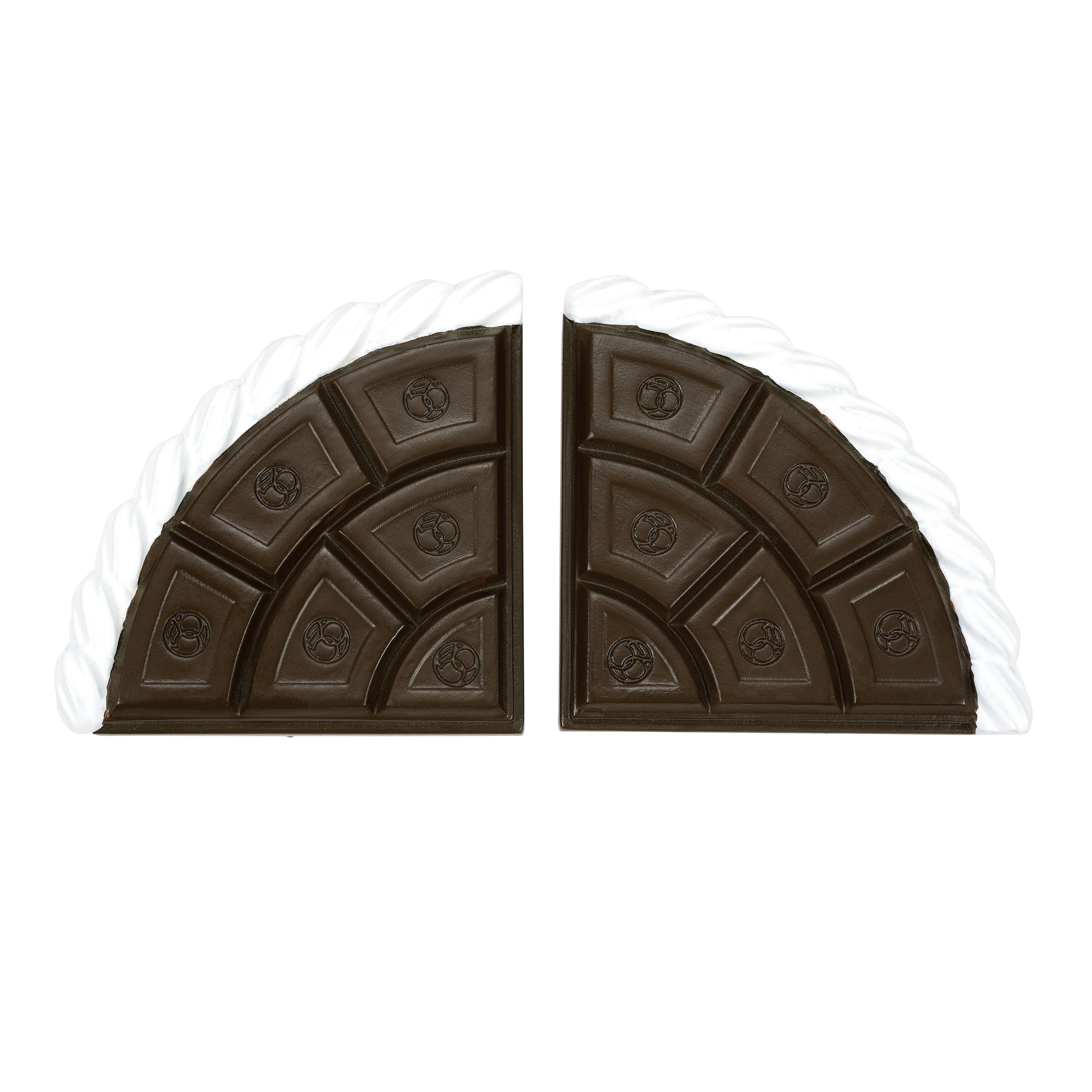 Cocoa & Cream Curved Road Set of 2