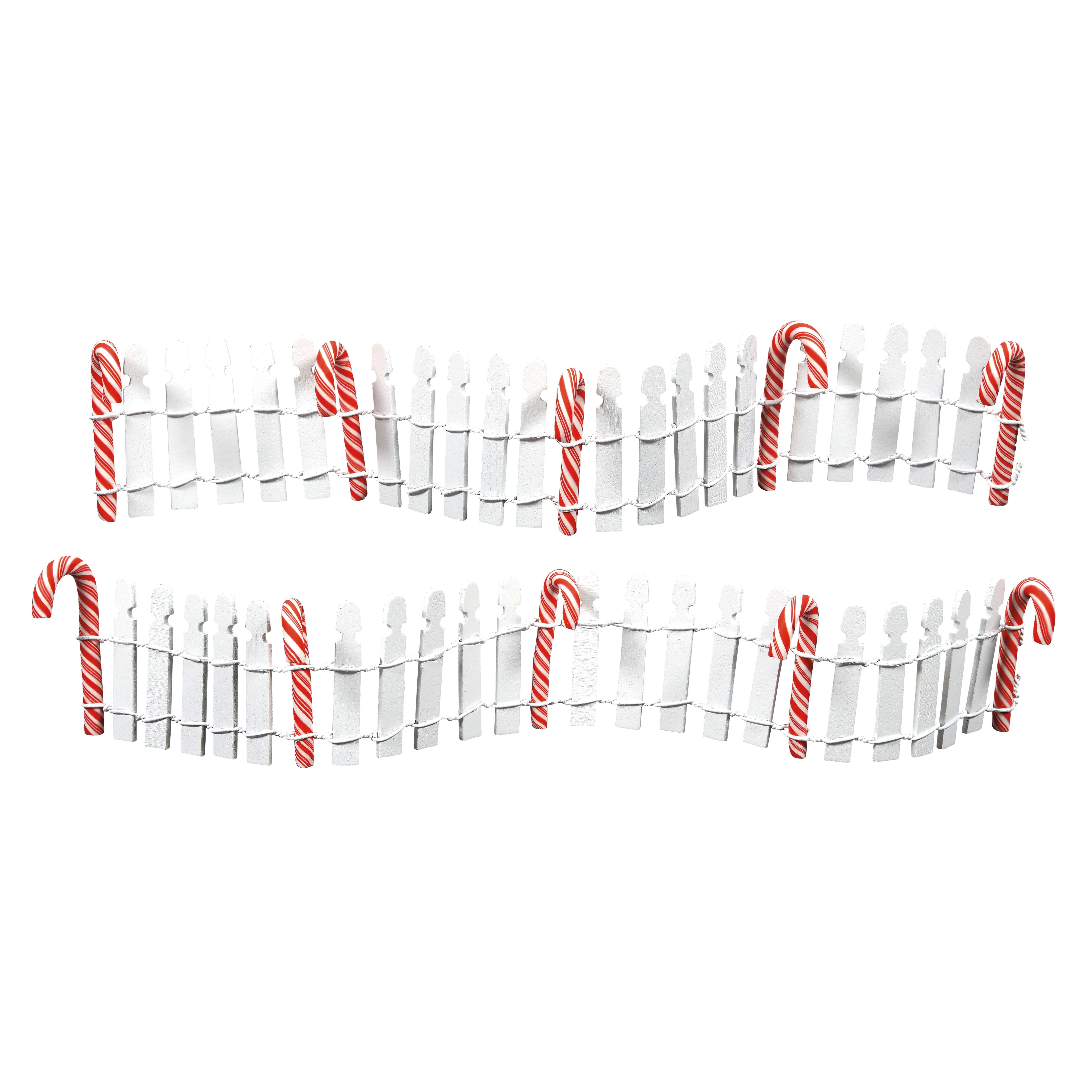 Delicious Candy Cane Fence Set of 2