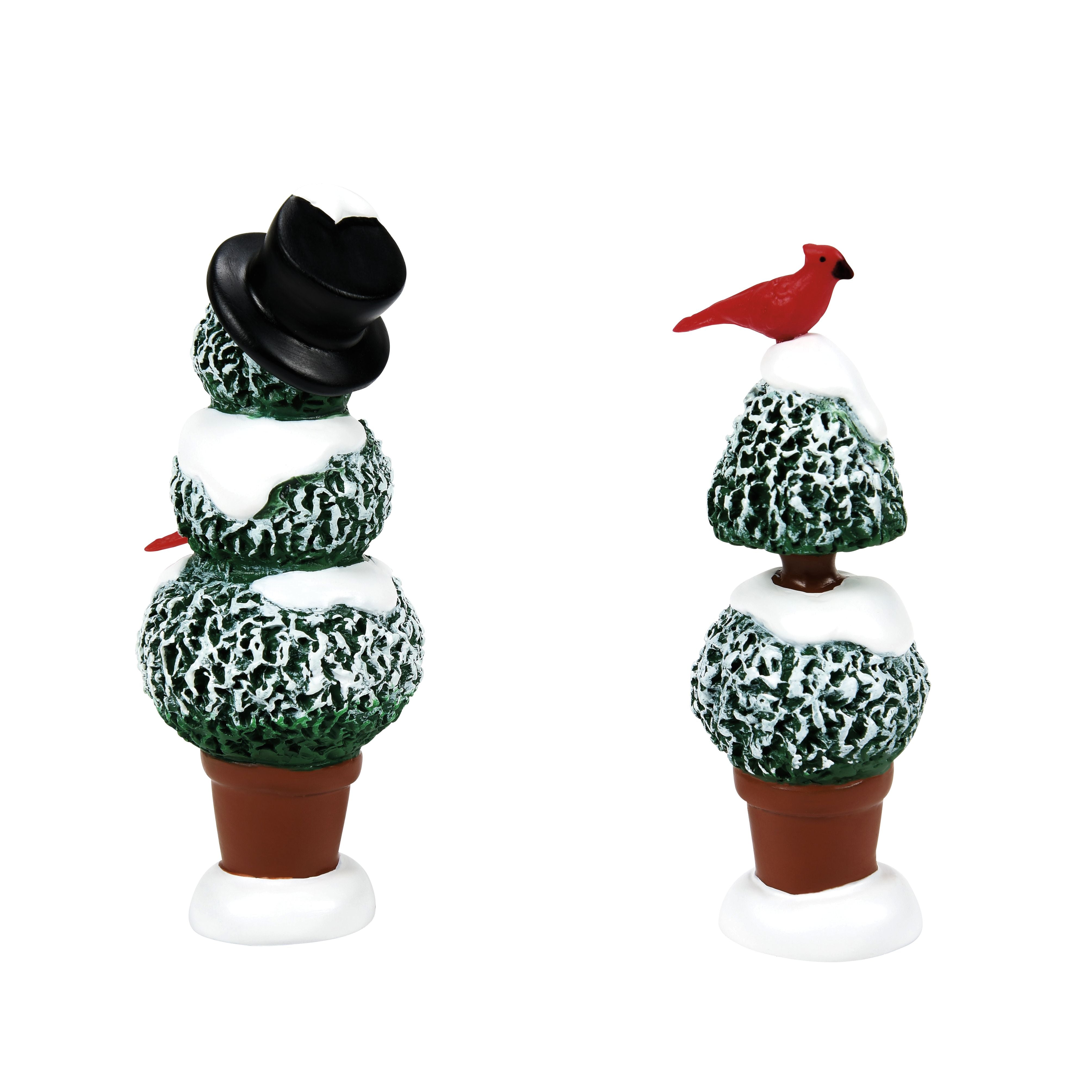 Cardinal Topiaries Set of 2