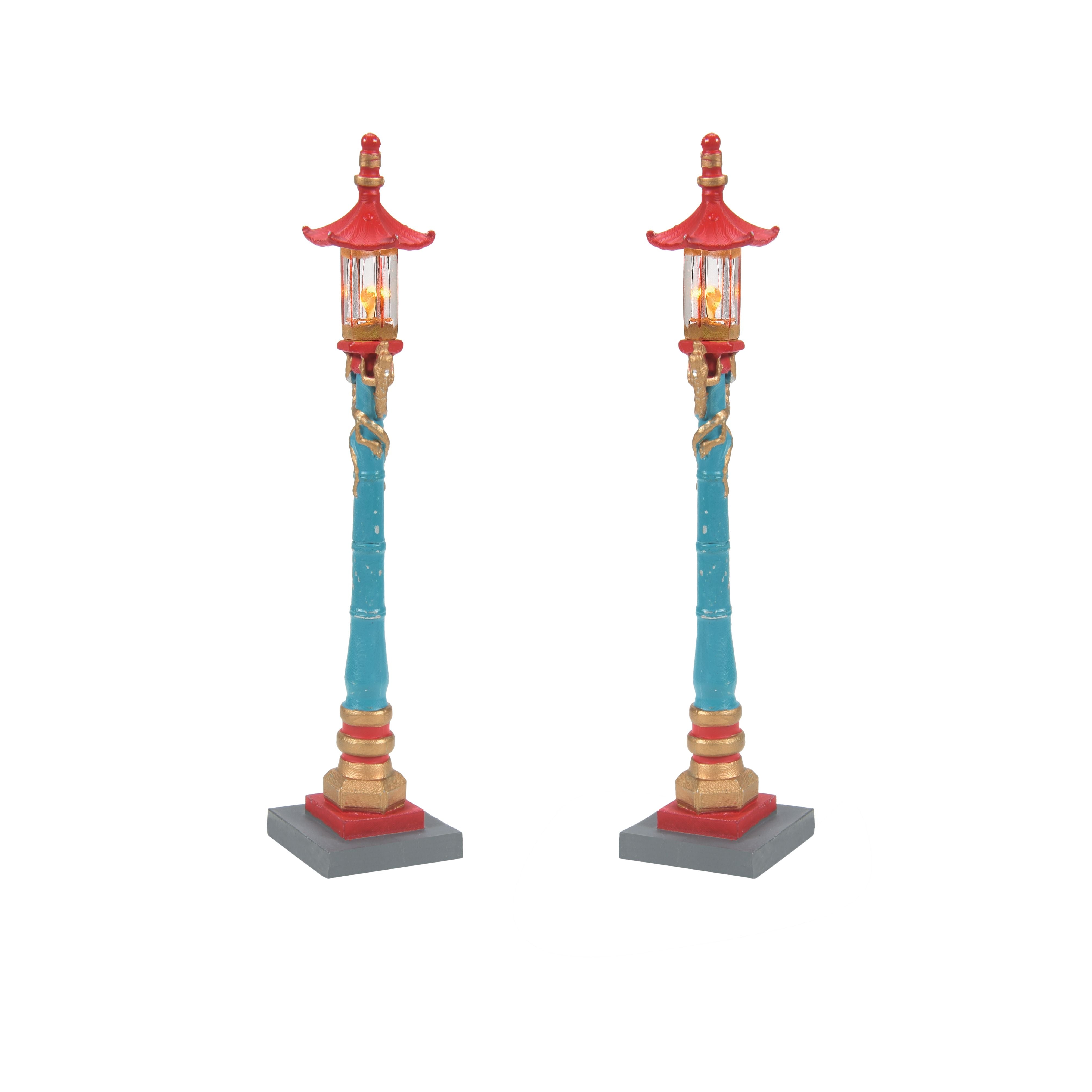 Chinatown Post Lamps Set of 2