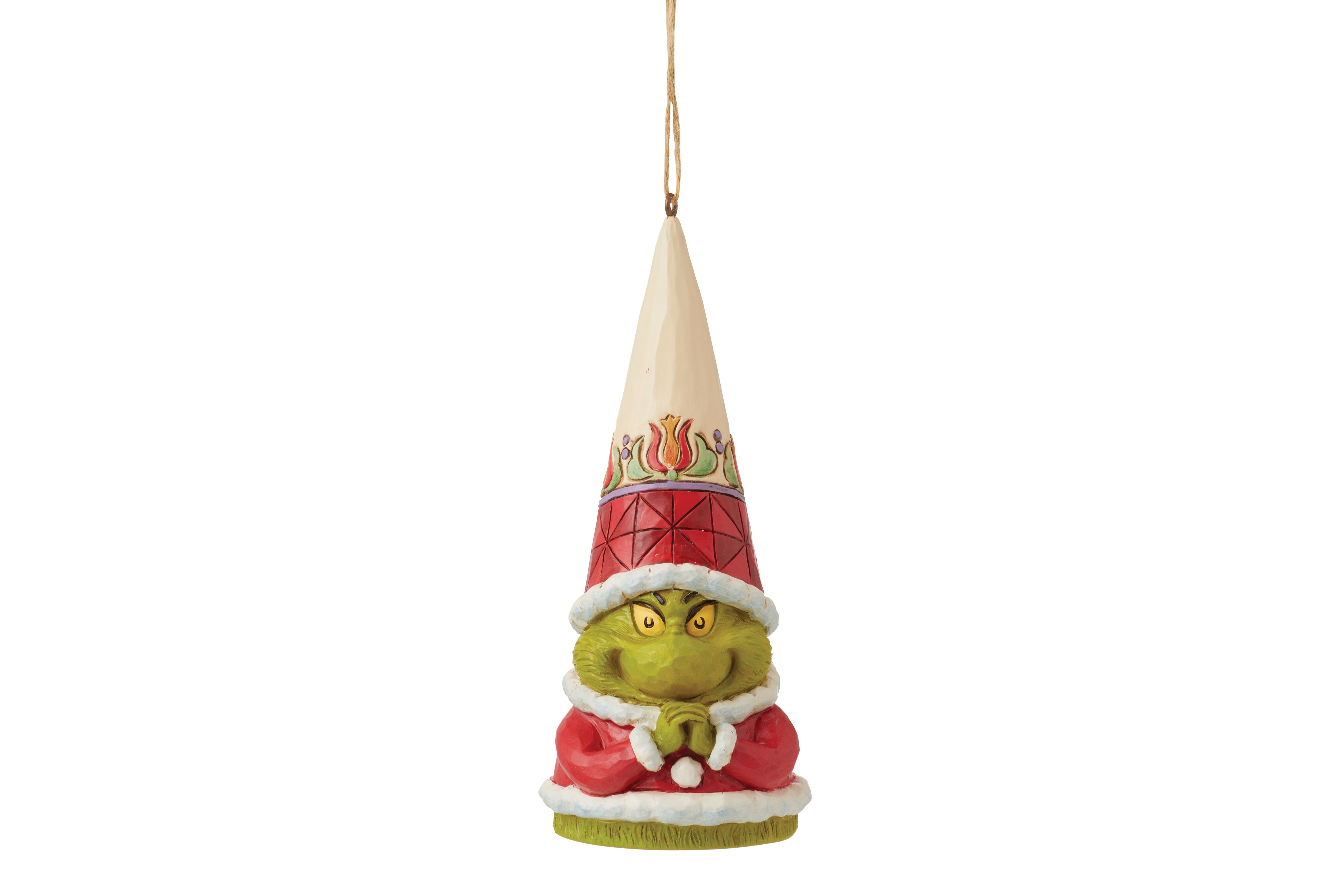 Grinch Gnome with Hands Clenched Ornament