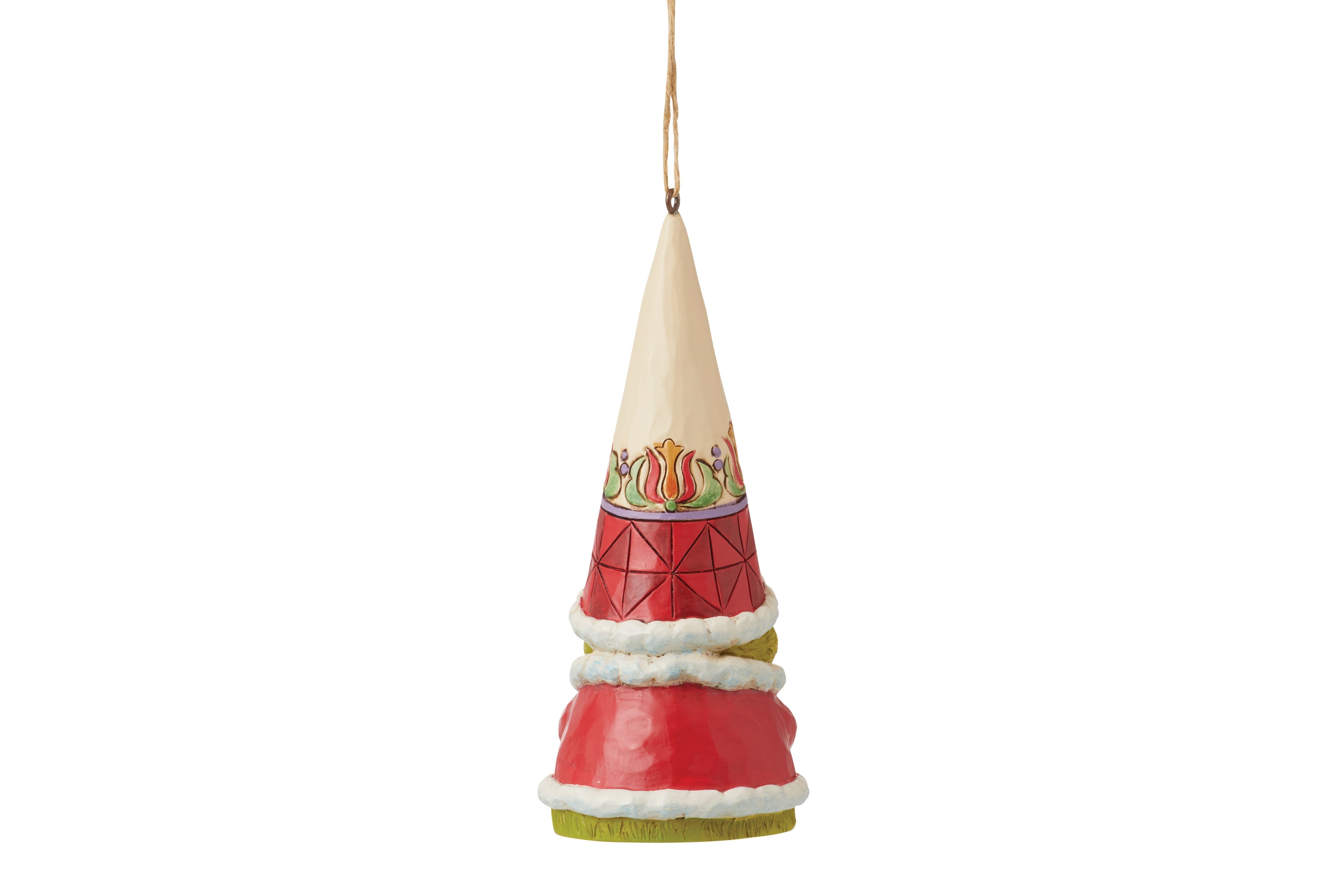 Grinch Gnome with Hands Clenched Ornament