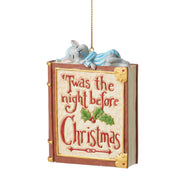 T'was The Night Before Christmas Collection Mouse on Storybook Ornament
