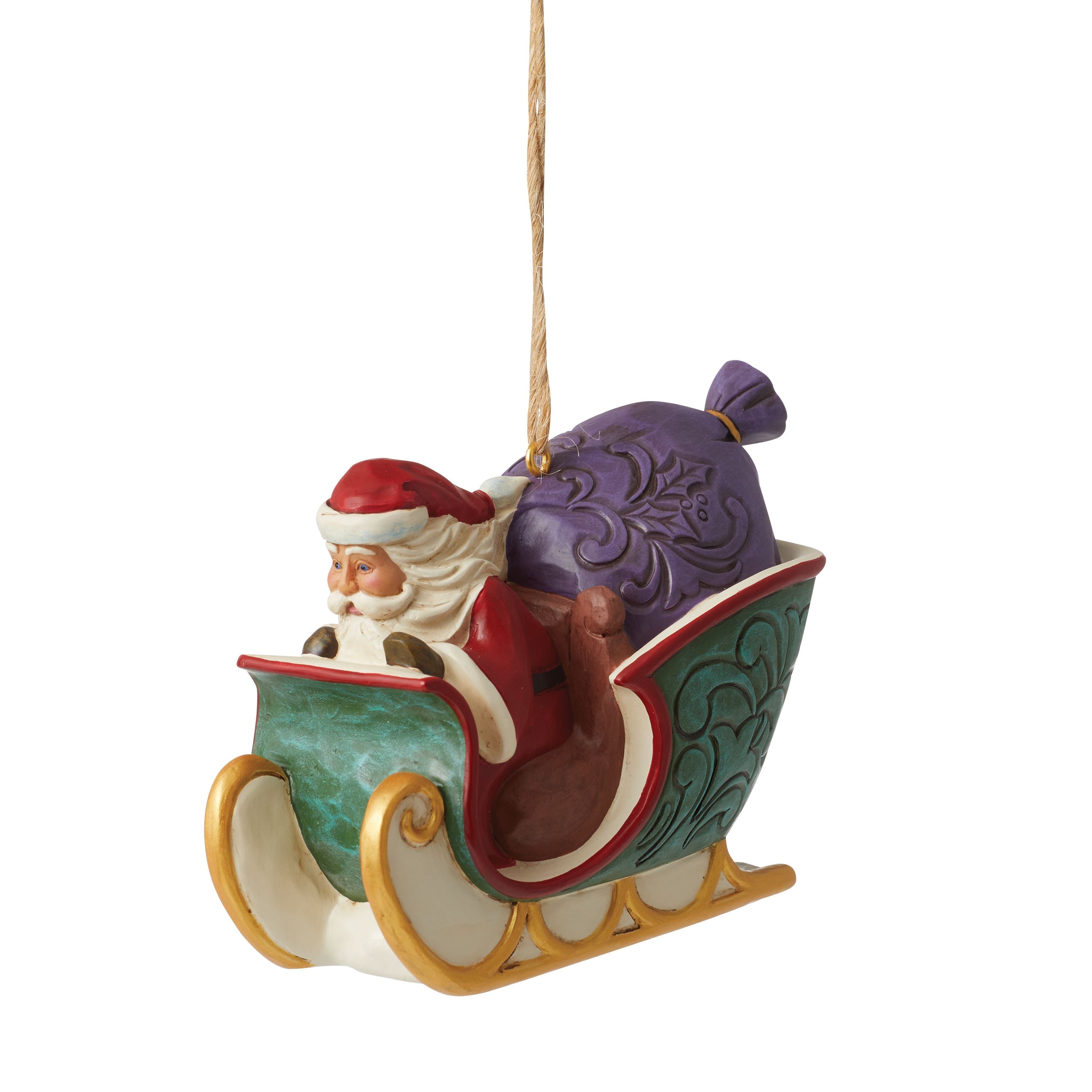 T'was The Night Before Christmas Collection Santa's Sleigh Ornament