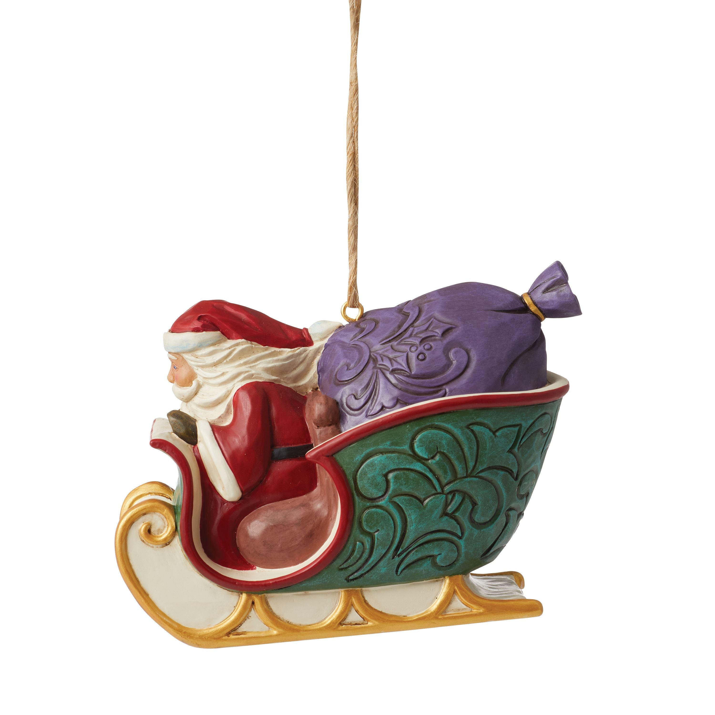 T'was The Night Before Christmas Collection Santa's Sleigh Ornament