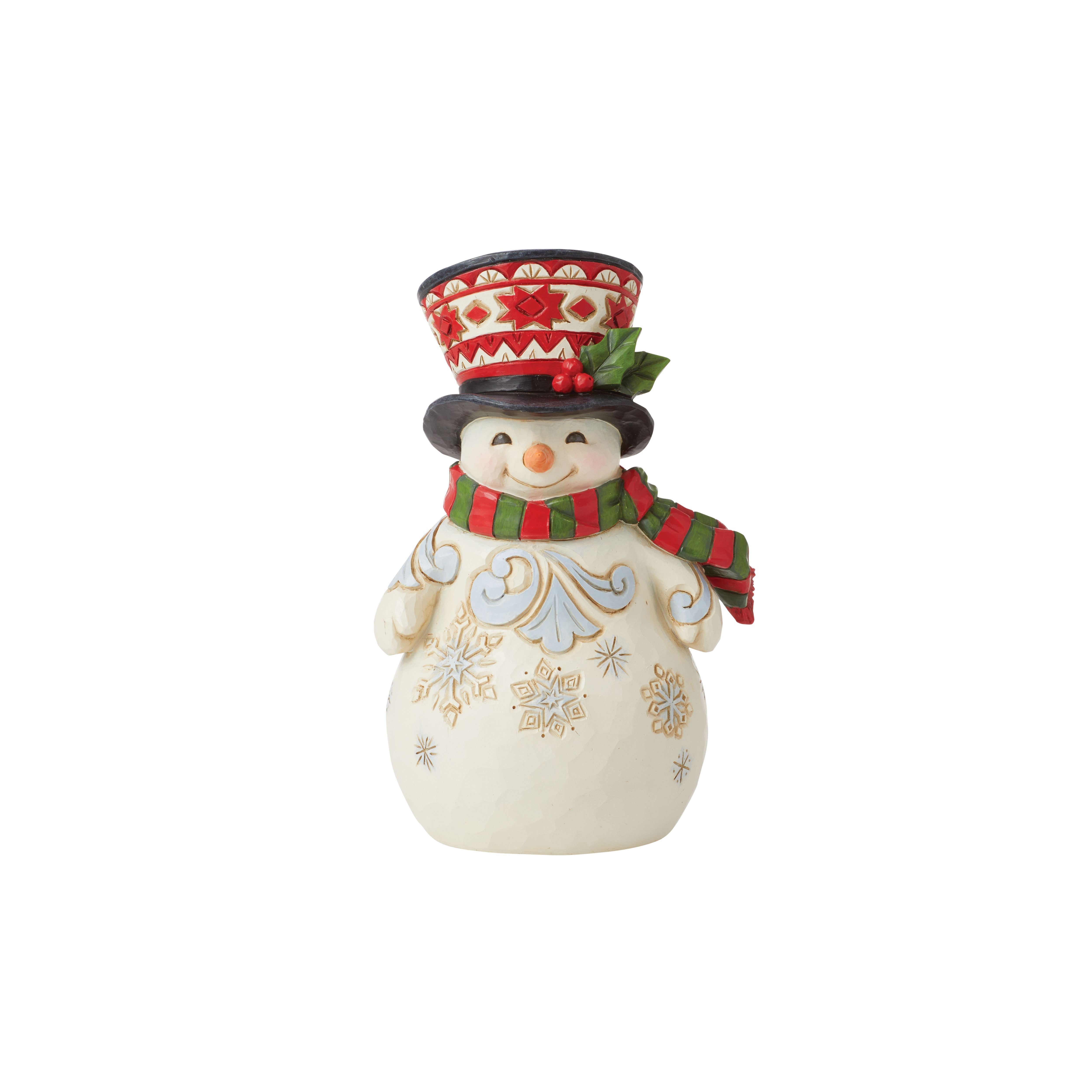 Fun and Frosty Snowman with Large Top Hat