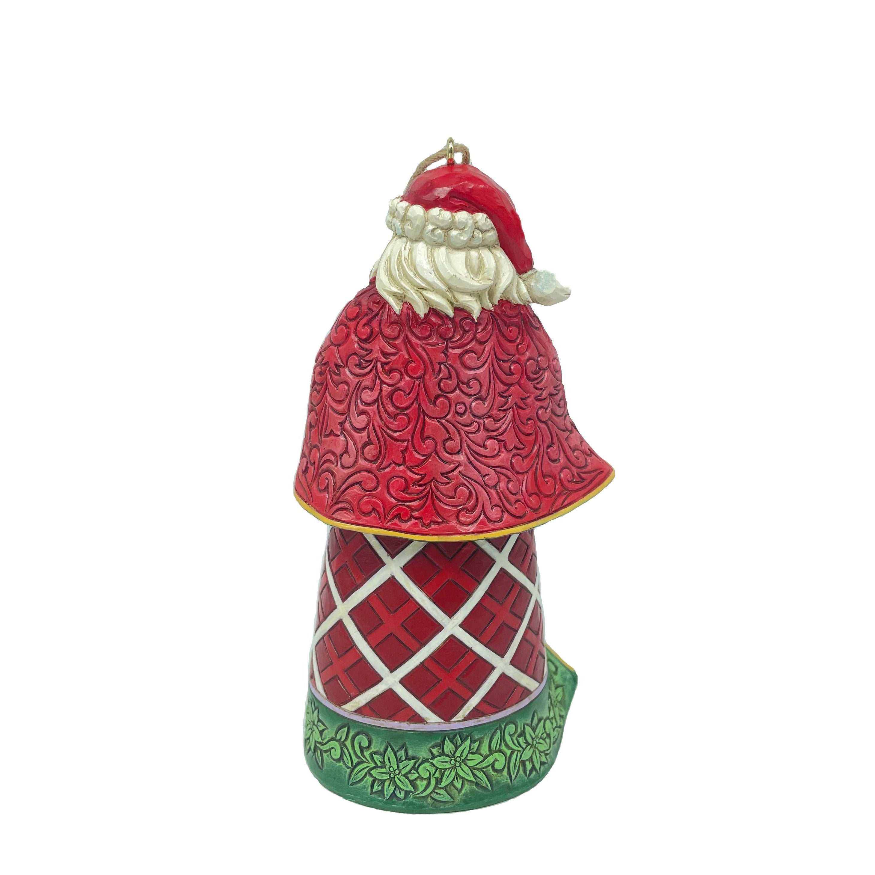 Here We Come A Caroling Santa Ornament