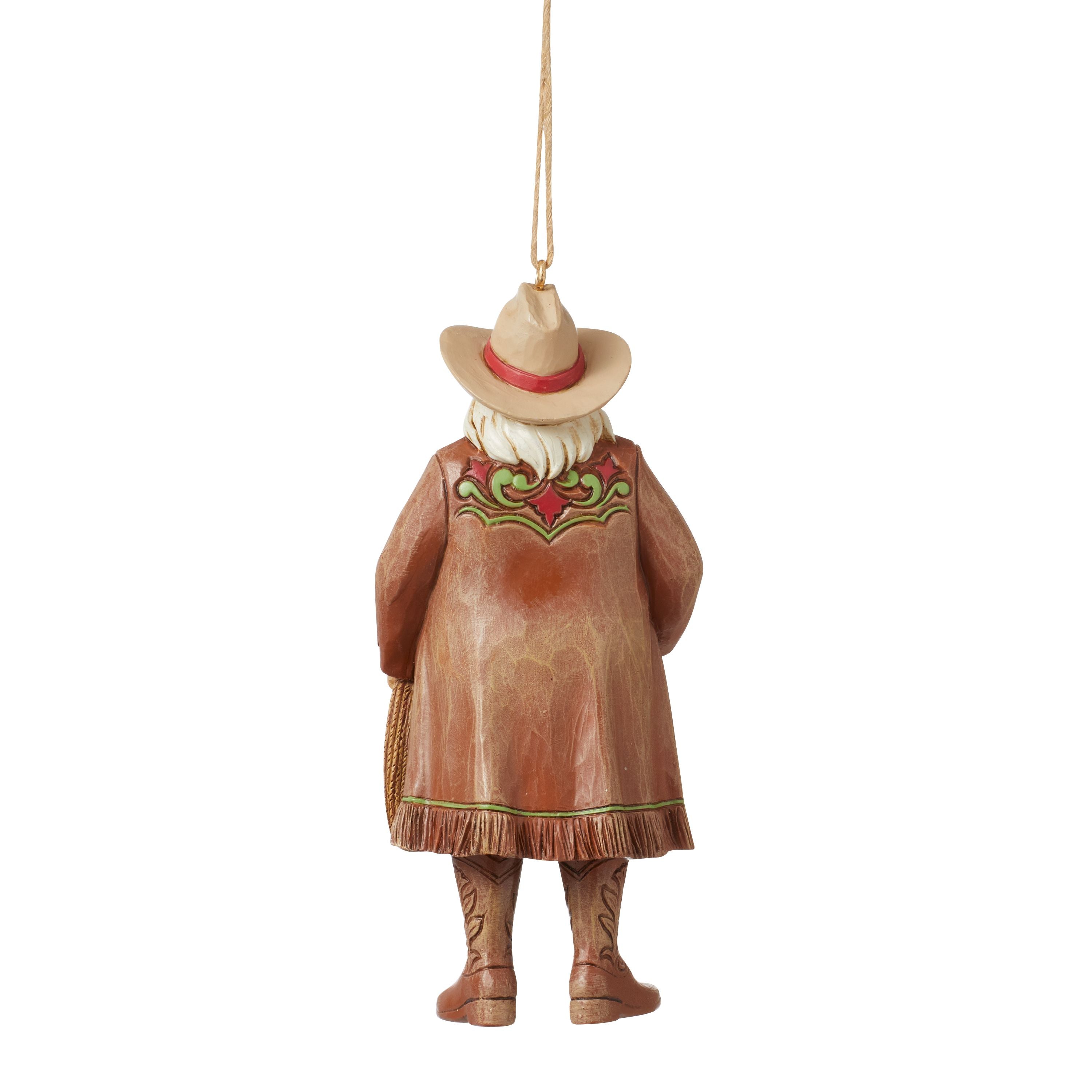 Western Santa in Cowboy Boots Ornament