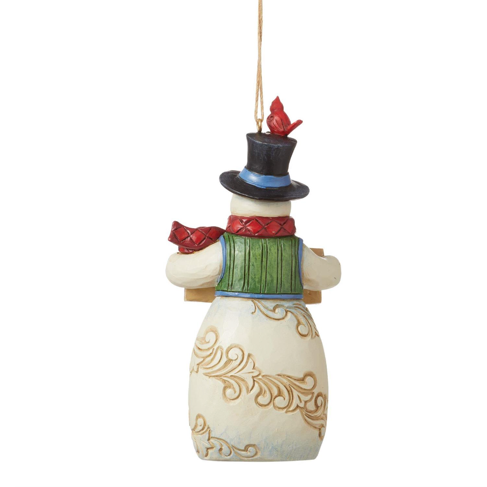 Snowman with Merry Christmas Sign Ornament