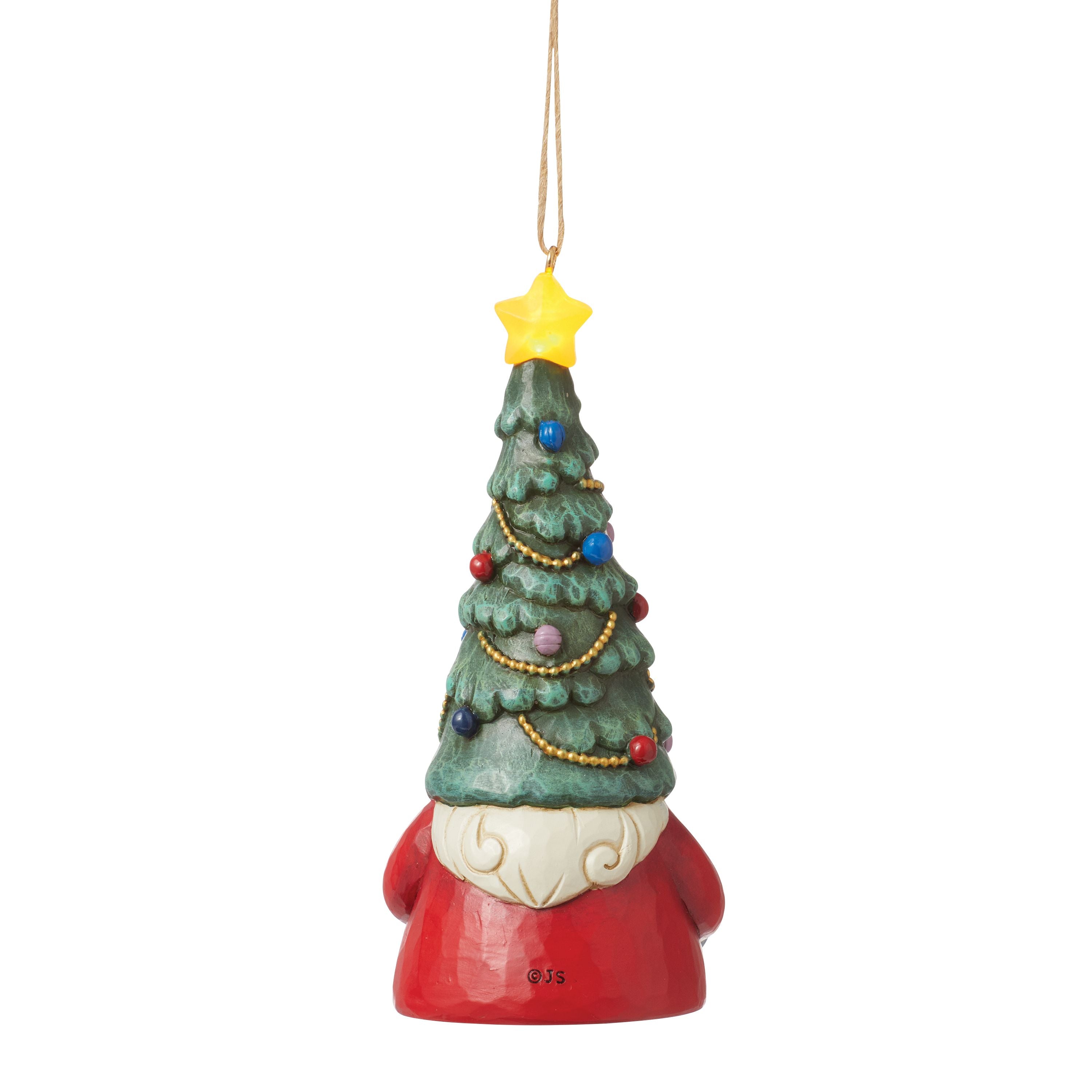 LED Lit Gnome Christmas Tree Ornament